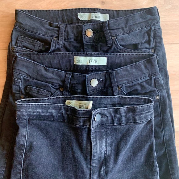 ‼️‼️SOLD‼️‼️ TopShop Leigh & Joni 3 black pants - Picture 2 of 4